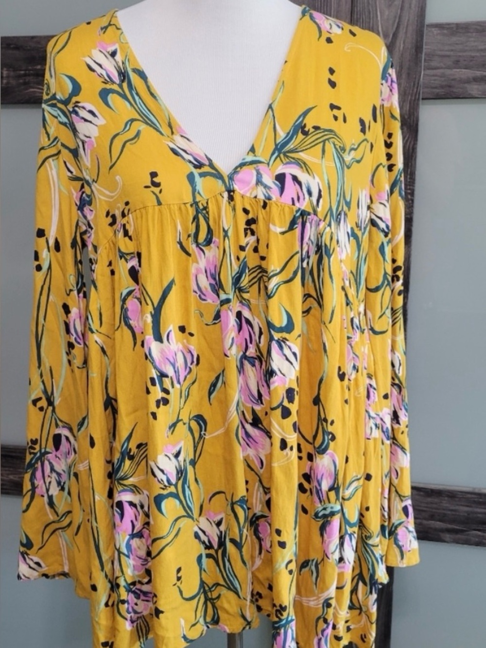 Free People Bella print tunic dress